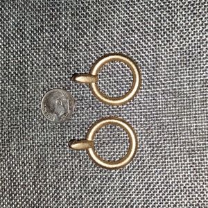 Doorknocker Hoop post back earrings
